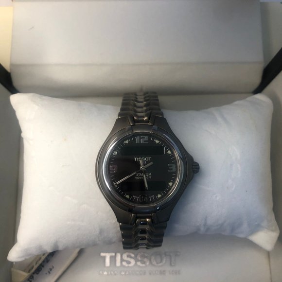 Tissot Women\'s T-Classic Dark Gray Analog-Digital Dial Multi-Function Titanium main image 5